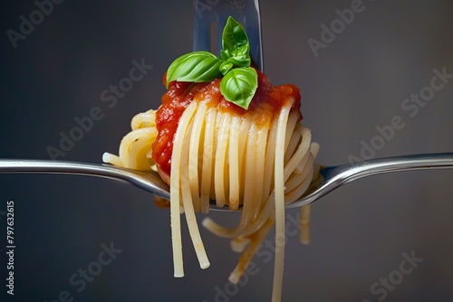Spaghetti Perfection: A Close-Up Celebration of Italian Cuisine's Timeless Allure