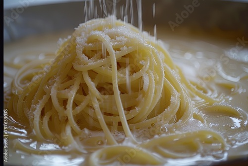 Frozen Still  Captivating Spaghetti Visual Feast