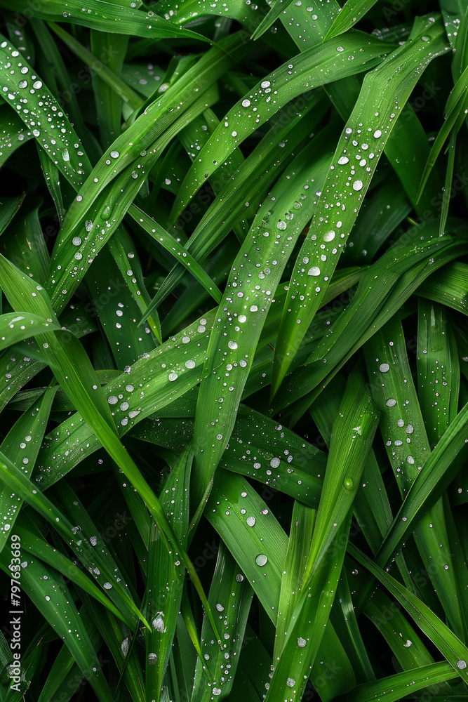 The textured surface of dew-covered grass blades, featuring sparkling droplets and lush greenery. Dewy grass textures offer a fresh and rejuvenating backdrop. The textured surface of dew-covered grass blades, featuring sparkling droplets and lush greenery. Dewy grass textures offer a fresh and rejuvenating backdrop.