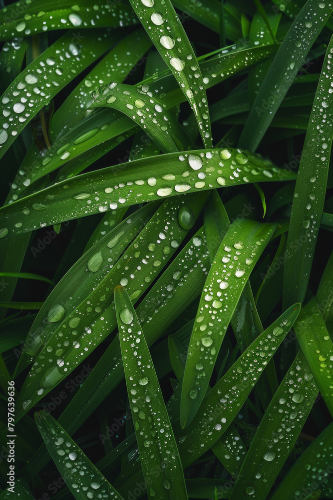 The textured surface of dew-covered grass blades, featuring sparkling droplets and lush greenery. Dewy grass textures offer a fresh and rejuvenating backdrop. The textured surface of dew-covered grass blades, featuring sparkling droplets and lush greenery. Dewy grass textures offer a fresh and rejuvenating backdrop.