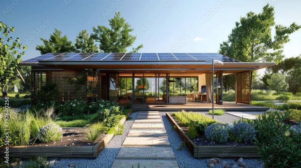 Sustainable Living Showcased in Modern Solar-Powered Home