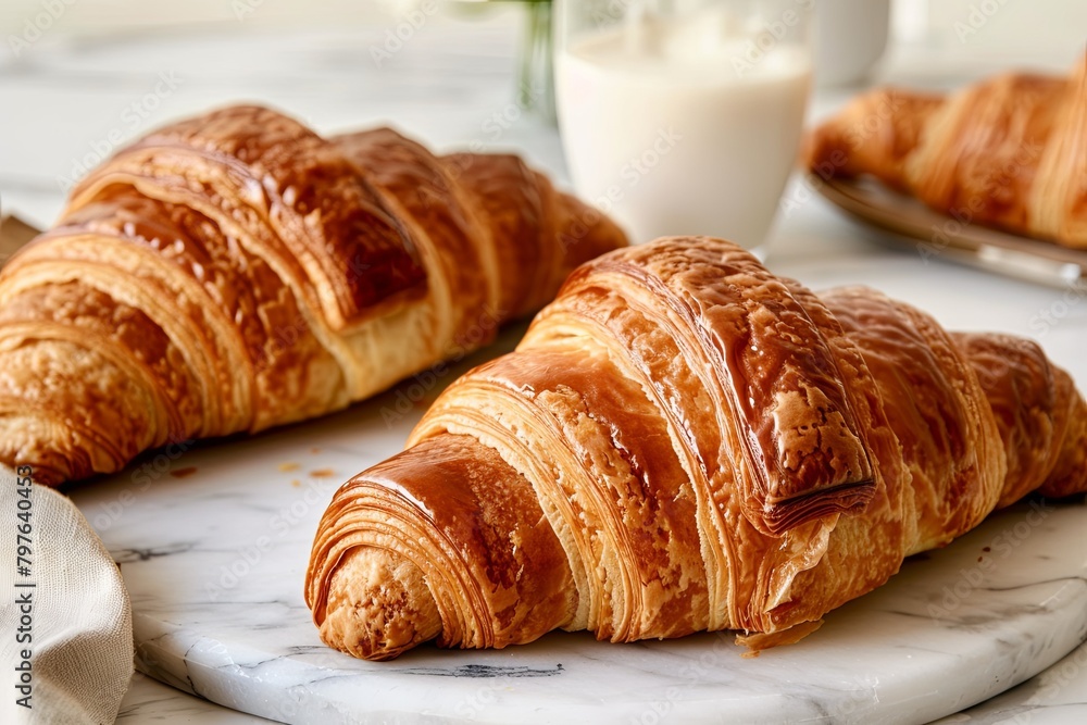 Crusty Brunch Duo: Delicious Homemade Twist on French Croissants