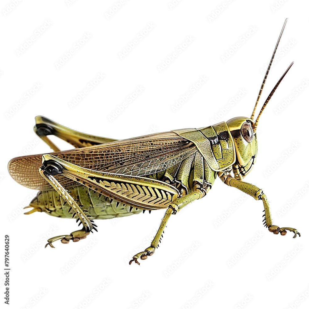 grasshopper on white background grasshopper on white background