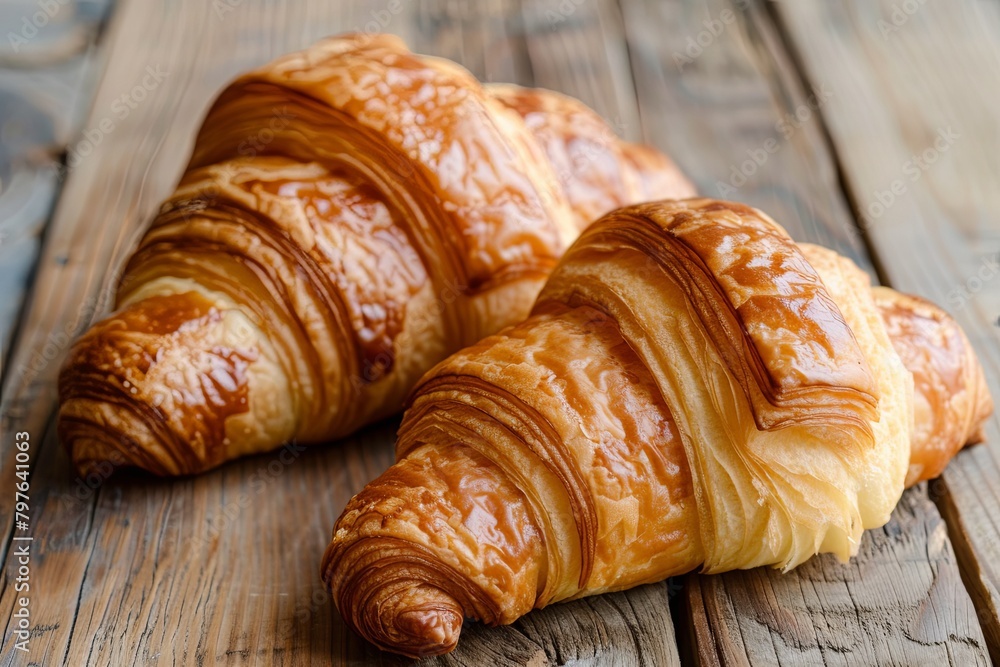 Golden Croissants: The Art of Bakery, French Delights in Soft Focus Photography
