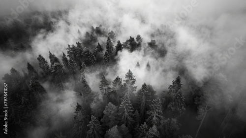 german harz mountains forest, smoke art, landscape photography, 16:9 photo