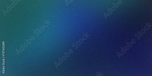Dynamic grainy blurred ultrawide pixel modern tech multicolored dark blue azure ultramarine green turquoise gray gradient exclusive background. Ideal for design, banners, wallpapers. Premium style photo