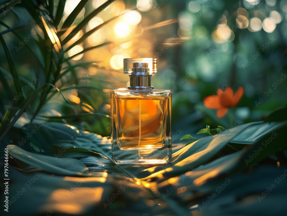 Flacon Parfum Exposition de Parfums Raffinés Bleu or Flacon Parfum Exposition de Parfums Raffinés Bleu or