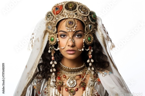 Libyan culture necklace portrait jewelry. photo