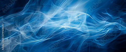 Beneath the bright blue business background, Abstract blue windy background, soft blue light lines background,Interesting Wavy Glowing Lines Vibrant Deep Blue Colors Abstract Background
