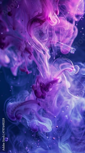 Purple gradient smoky abstract background.