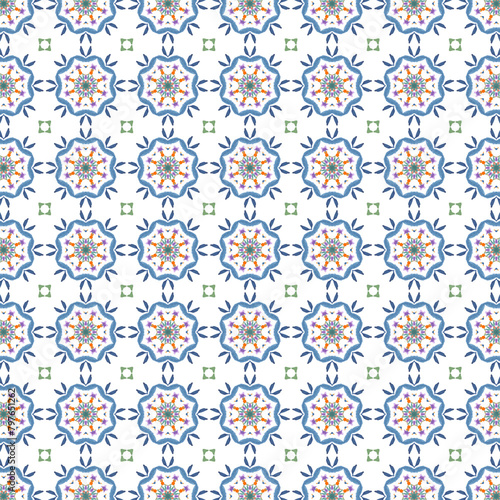 Seamless pattern with flowers
