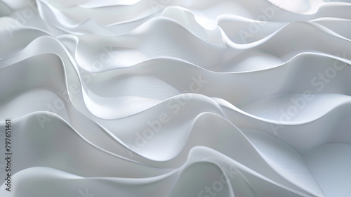 abstract white wavy sculpted horizontal background wave of 3d white liquid flow of marble liquid flow texture fluid art abtract themed photorealistic illustrations ,Elegant Smooth Wave 3d Background
 photo