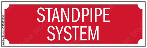 Standpipe sign