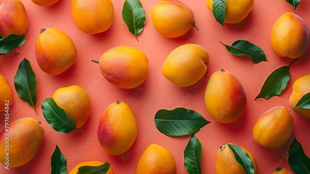 mango on pink background mango on pink background