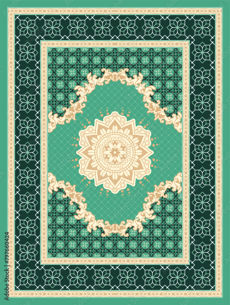 Fototapeta premium vintage carpet vector design 1