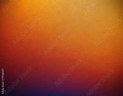 Colorful abstract background. Gradient of yellow and orange colors on background with vignette around it. 