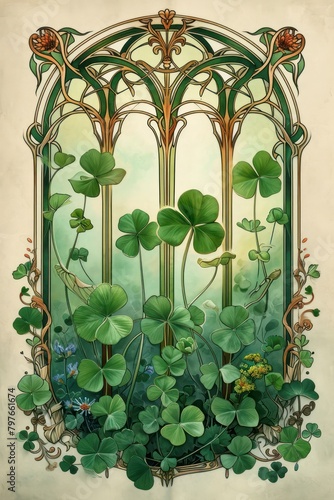 clover Art illustration for a book