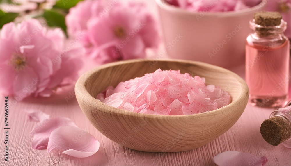 Soothing Sensations: Pink Table Arrangement with Relaxing Lotion Soothing Sensations: Pink Table Arrangement with Relaxing Lotion