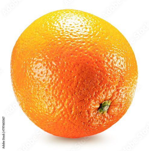 orange isolated on the white background. Clipping path