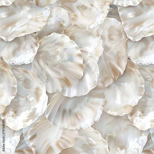Background of mother-of-pearl shells 