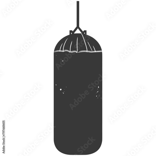Silhouette punching bag black color only full