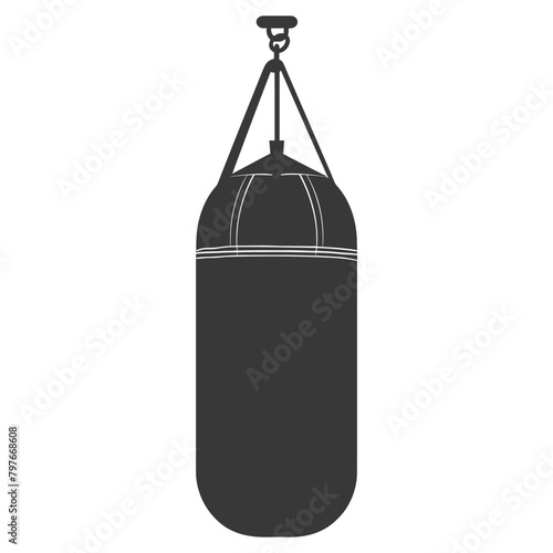 Silhouette punching bag black color only full
