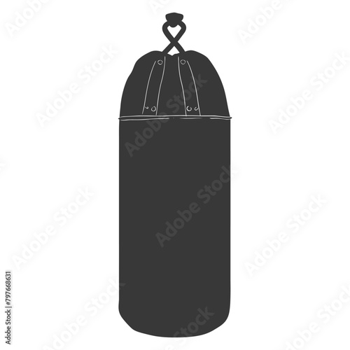 Silhouette punching bag black color only full