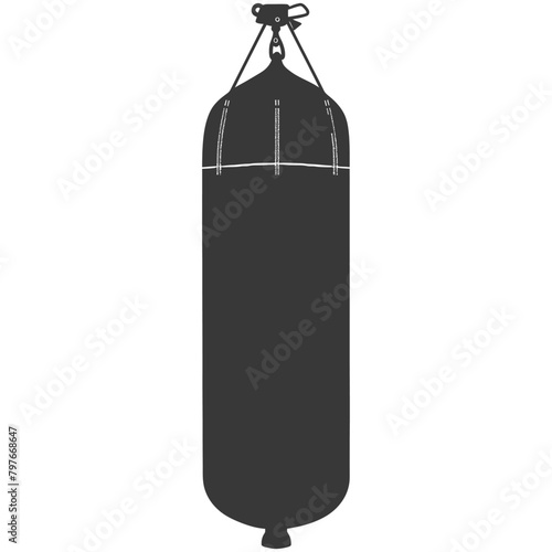 Silhouette punching bag black color only full