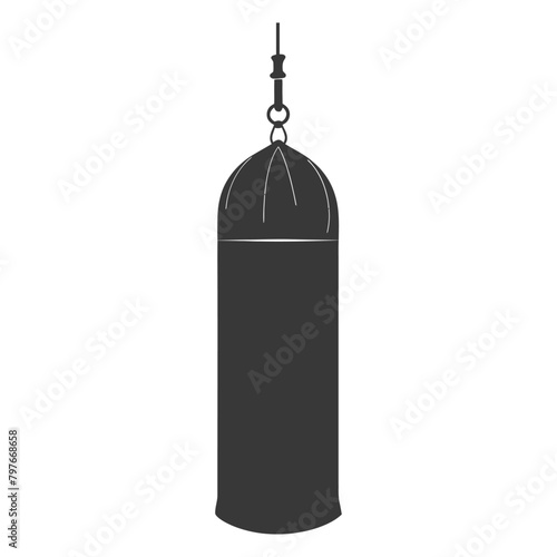 Silhouette punching bag black color only full
