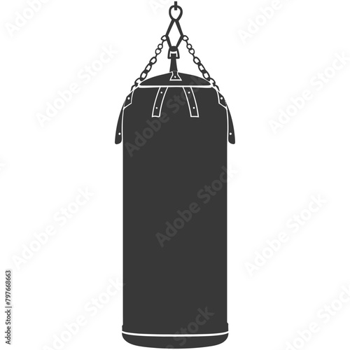 Silhouette punching bag black color only full