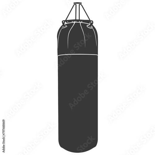 Silhouette punching bag black color only full