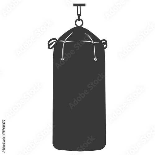 Silhouette punching bag black color only full