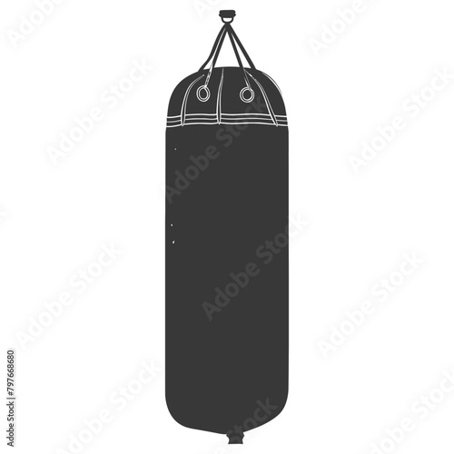 Silhouette punching bag black color only full