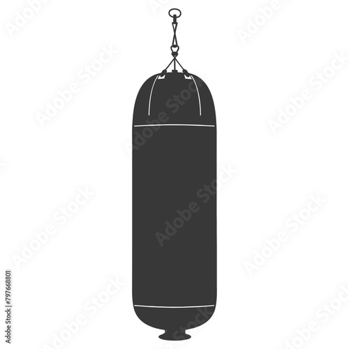 Silhouette punching bag black color only full