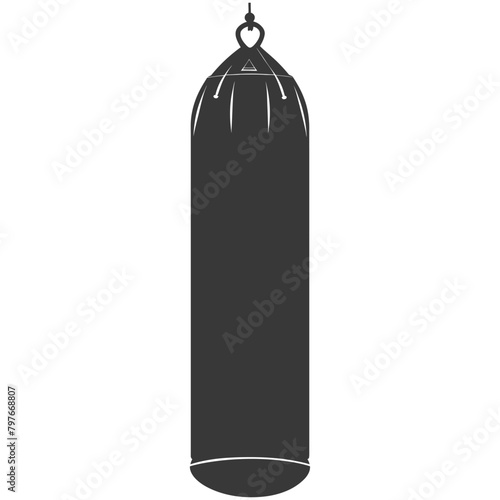 Silhouette punching bag black color only full