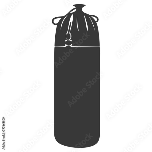 Silhouette punching bag black color only full