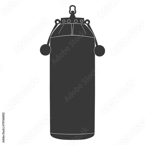 Silhouette punching bag black color only full
