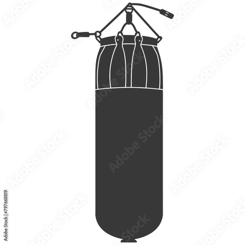 Silhouette punching bag black color only full