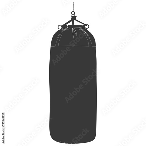Silhouette punching bag black color only full