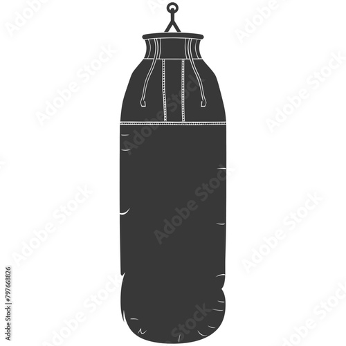 Silhouette punching bag black color only full