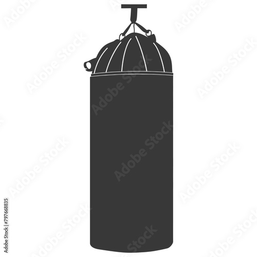 Silhouette punching bag black color only full