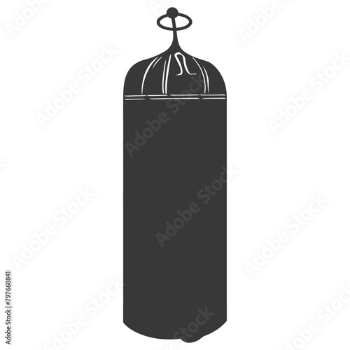 Silhouette punching bag black color only full
