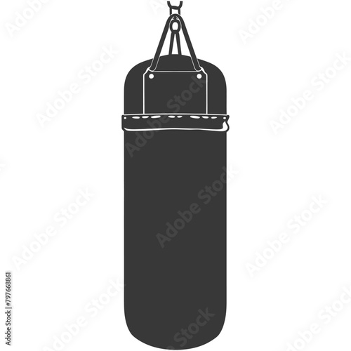 Silhouette punching bag black color only full