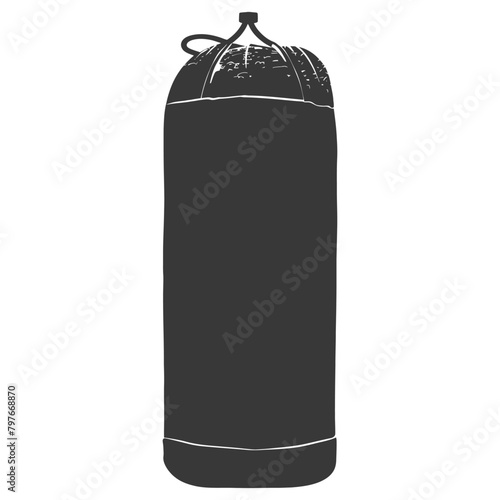 Silhouette punching bag black color only full