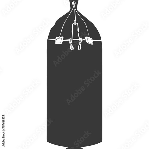 Silhouette punching bag black color only full