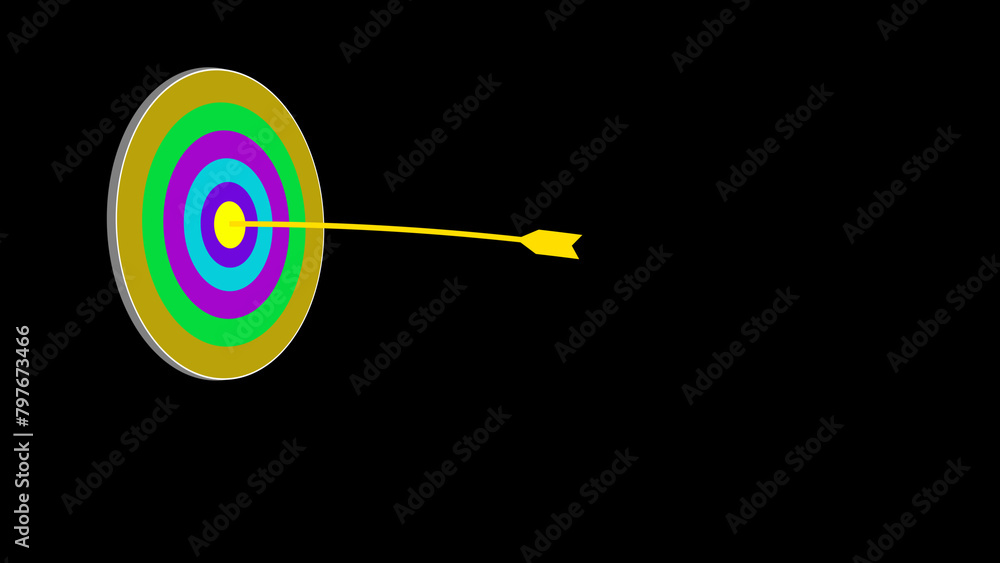Archery target with arrow. Set of goals. Target icon. Target, call, goal icon. illustration. Archery target with arrow. Set of goals. Target icon. Target, call, goal icon. illustration.