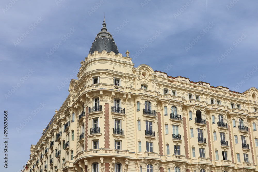 Old historical building in Cannes, France