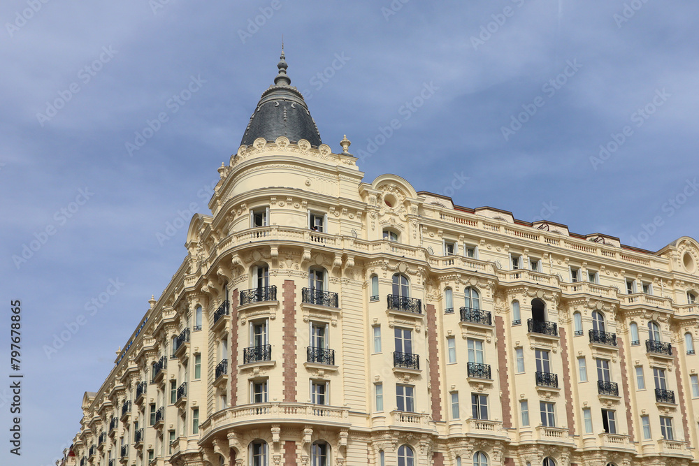 Old historical building in Cannes, France Old historical building in Cannes, France