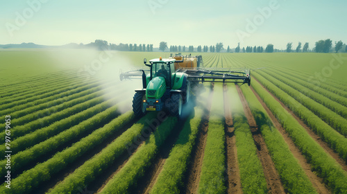 Agricultural machinery in the field
