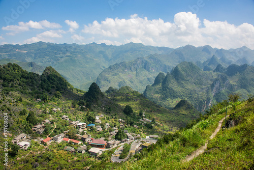 Trekking in the Dong Van Global Geopark, Ma Pi Leng, Ha Giang, Vietnam